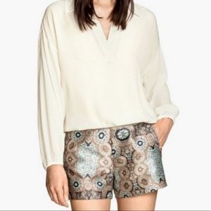 NWT H&M Conscious Mosaic Jacquard Shorts